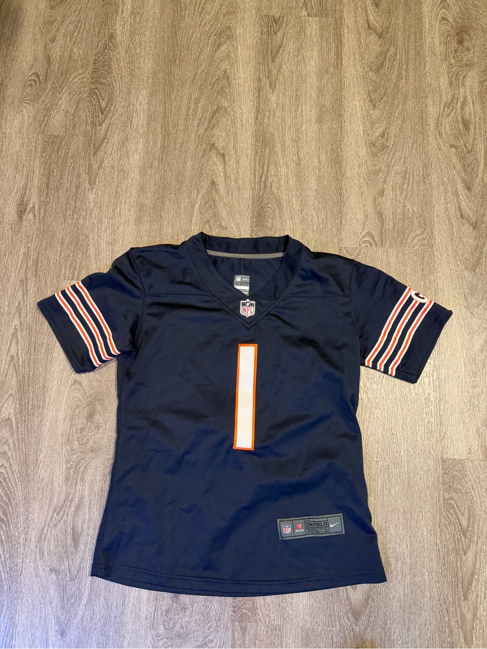 Justin Fields Chicago Bears Jersey Youth Large Nike On Field Blue NFL